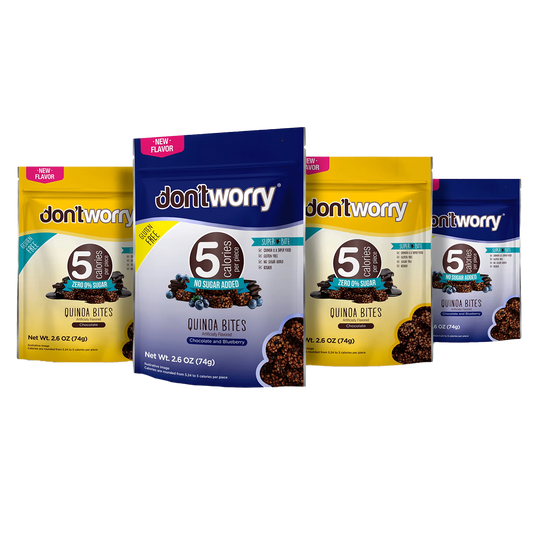 4 pack Quinoa Bites - 2 Blue Berry + 2 Chocolate
