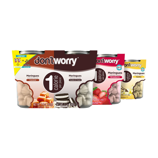 Meringue Cookies 4 Pack ( Cookies&Cream + Caramel + Strawberry + Vanilla)