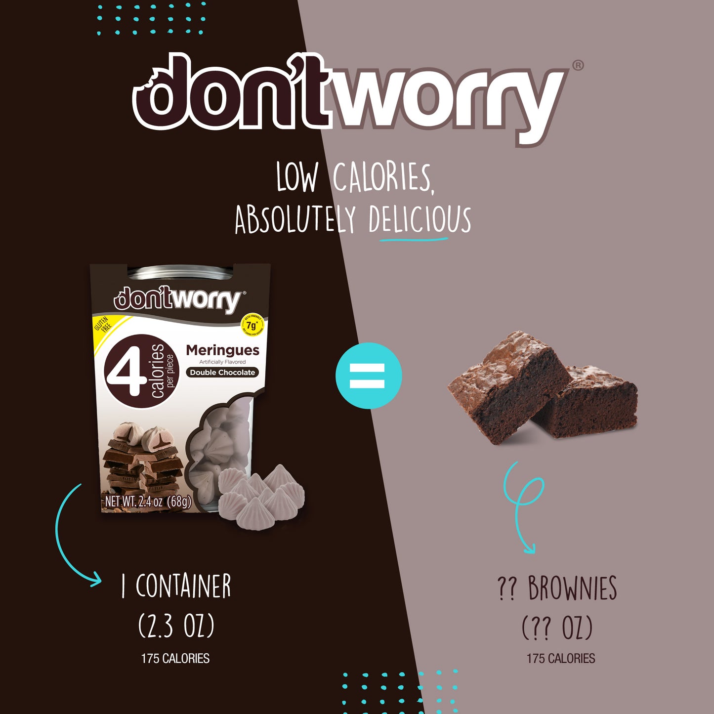 4 Pack Meringue Chocolate Filled 2.4 oz