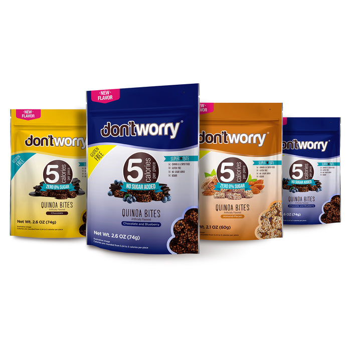 4 pack Quinoa Bites - 2 Blue Berry+Chocolate+Almond