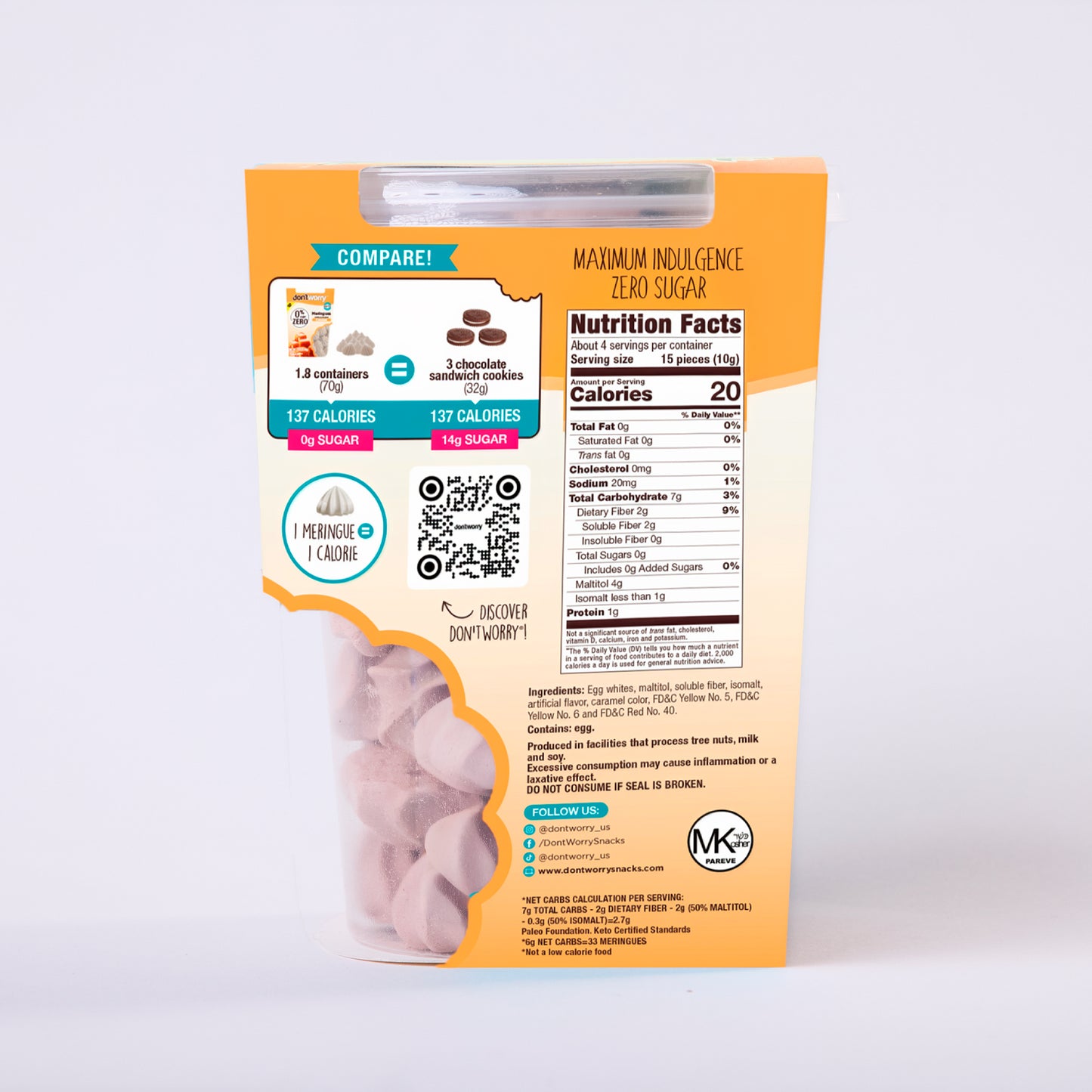 0 Sugar Meringues 4PK ZERO – Cookies & Cream, Caramel, Chocolate, Hazelnut – Keto-Friendly & Guilt-Free