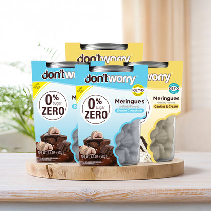 0 Sugar Meringues 4PK ZERO – Cookies & Cream, Chocolate – Keto-Friendly & Guilt-Free