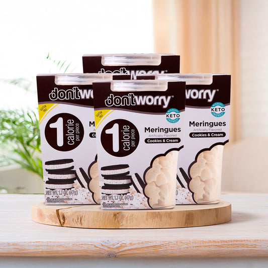 4 Pack Meringue Cookies & Cream Flavor 1.7 oz