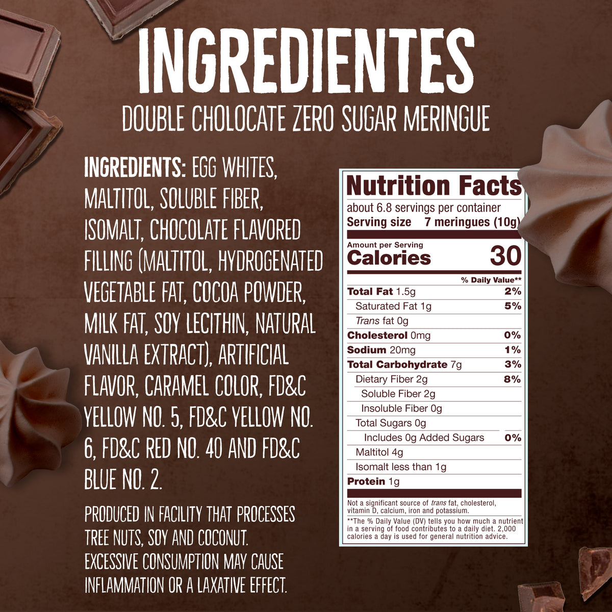 0 Sugar Meringues 4PK ZERO – Cookies & Cream, Vanilla, Chocolate, Hazelnut – Keto-Friendly & Guilt-Free