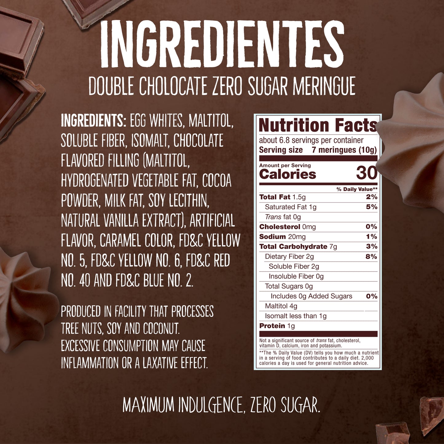 0 Sugar Meringues 4PK ZERO – Cookies & Cream, Vanilla, Chocolate, Hazelnut – Keto-Friendly & Guilt-Free