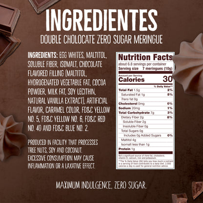 0 Sugar Meringues 4PK ZERO – Cookies & Cream, Vanilla, Chocolate, Hazelnut – Keto-Friendly & Guilt-Free
