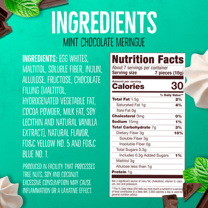 4 Pack Meringue Chocolate Filled & Mint