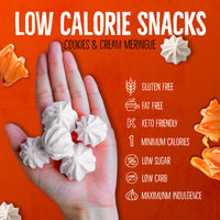 Meringue Cookies 4 Pack ( 2 Cookies&Cream + 2 Caramel )