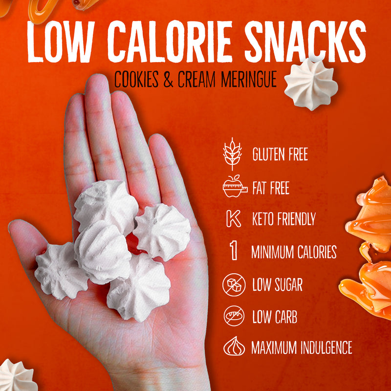 Meringue Cookies 4 Pack (Key Lime Pie, Cookies and Cream, Caramel, Vanilla)