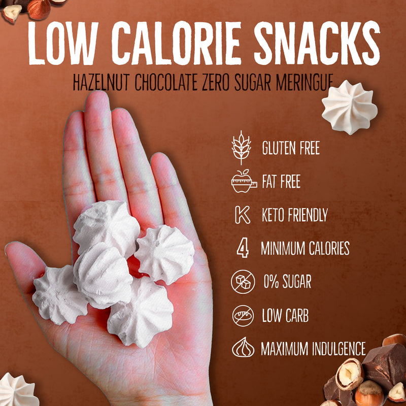 0 Sugar Meringues 4PK ZERO – Cookies & Cream, Vanilla, Chocolate, Hazelnut – Keto-Friendly & Guilt-Free