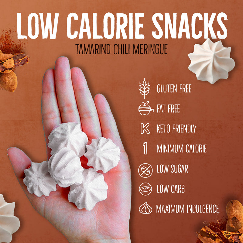 Just 1 Calorie Per Piece – Low Sugar Meringues 4PK – Mango, Watermelon, Tamarind – Sweet & Spicy Flavors