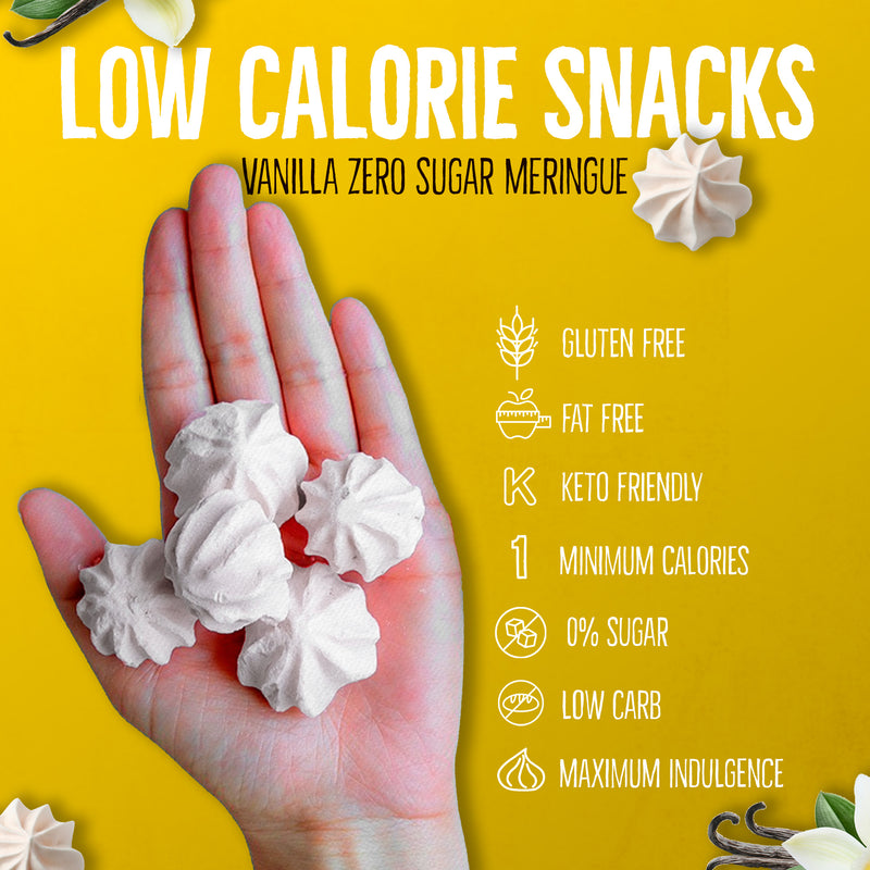 0 Sugar Meringues 4PK ZERO – Cookies & Cream, Vanilla, Chocolate, Hazelnut – Keto-Friendly & Guilt-Free