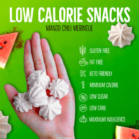 Just 1 Calorie Per Piece – Low Sugar Meringues 4PK – Mango, Watermelon – Sweet & Spicy Flavors