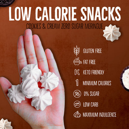 0 Sugar Meringues 4PK ZERO – Cookies & Cream, Chocolate – Keto-Friendly & Guilt-Free