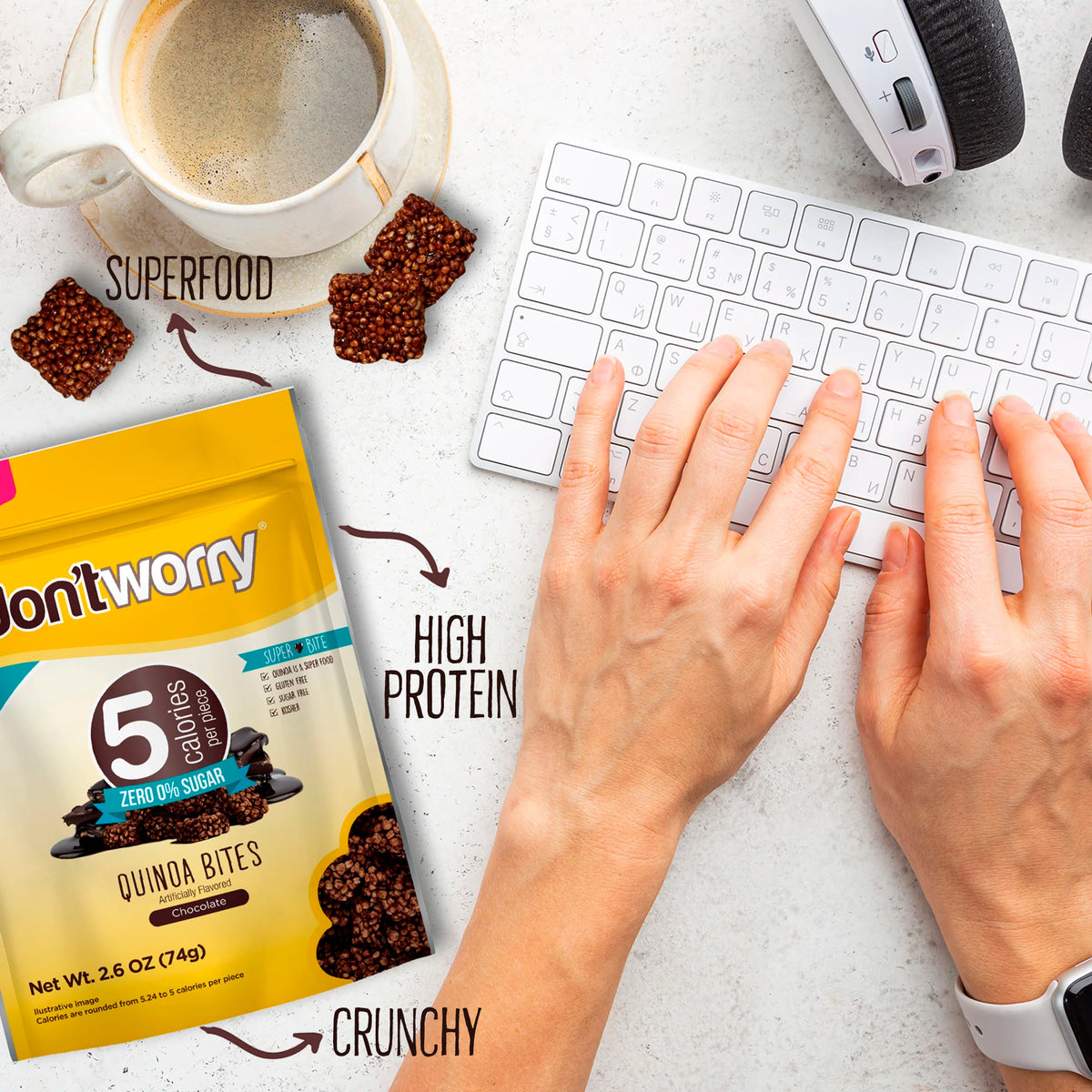 4 pack Quinoa Bites - 2 Blue Berry+Chocolate+Almond