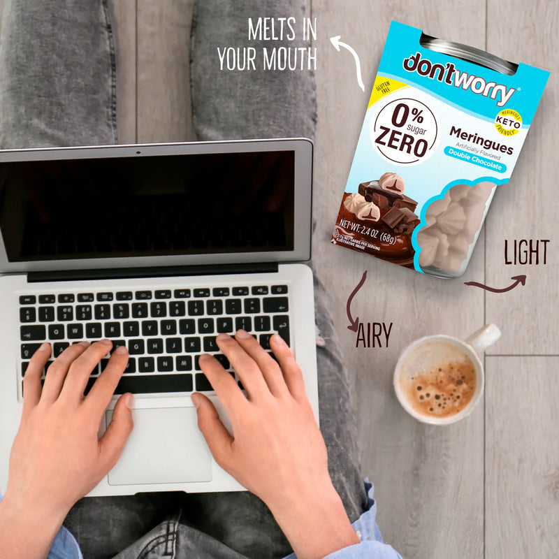 0 Sugar Meringues 4PK ZERO – Cookies & Cream, Vanilla, Chocolate, Hazelnut – Keto-Friendly & Guilt-Free