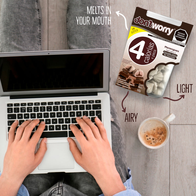 4 Pack Meringue Chocolate & Halzenut 2.4 oz