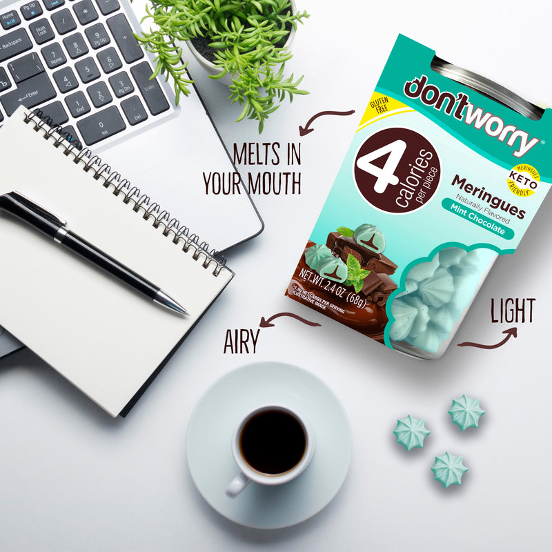 4 Pack Meringue Chocolate Filled & Mint