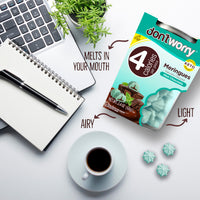 Meringue Cookies 4 Pack ( 2 Double Chocolate + Halzenut +  Mint)