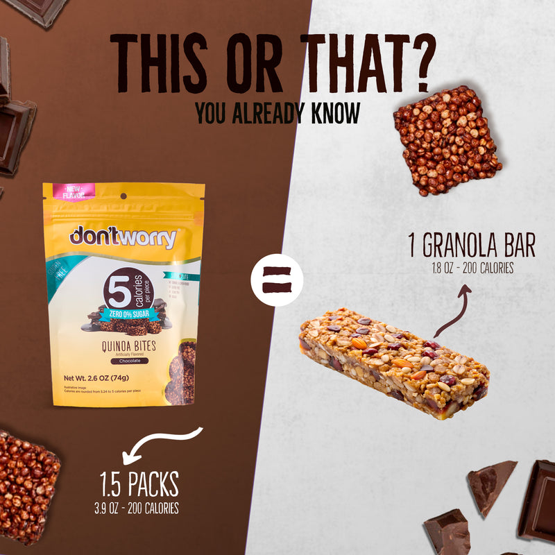 4 pack Quinoa Bites - 2 Blue Berry + 2 Chocolate