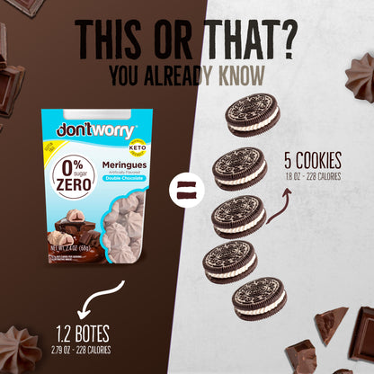 0 Sugar Meringues 4PK ZERO – Cookies & Cream, Chocolate – Keto-Friendly & Guilt-Free