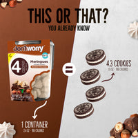 Just 4 Calories Per Meringue – Low Sugar Meringues 4PK – Double Chocolate, Hazelnut, Mint & Passion Fruit – Maximum Indulgence, Minimum Calories