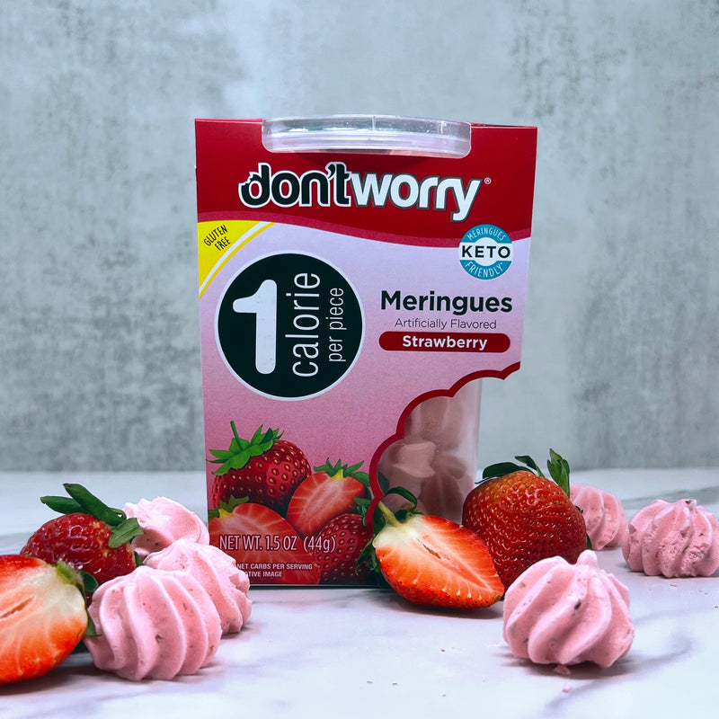 4 Pack Meringue Strawberry and Vanilla 1.4 oz