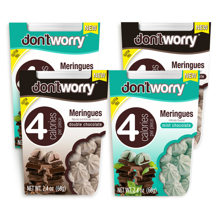 4 Pack Meringue Chocolate Filled & Mint