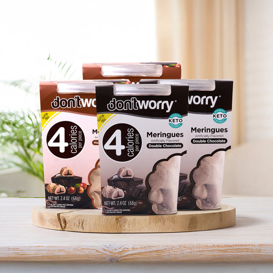 4 Pack Meringue Chocolate & Halzenut 2.4 oz