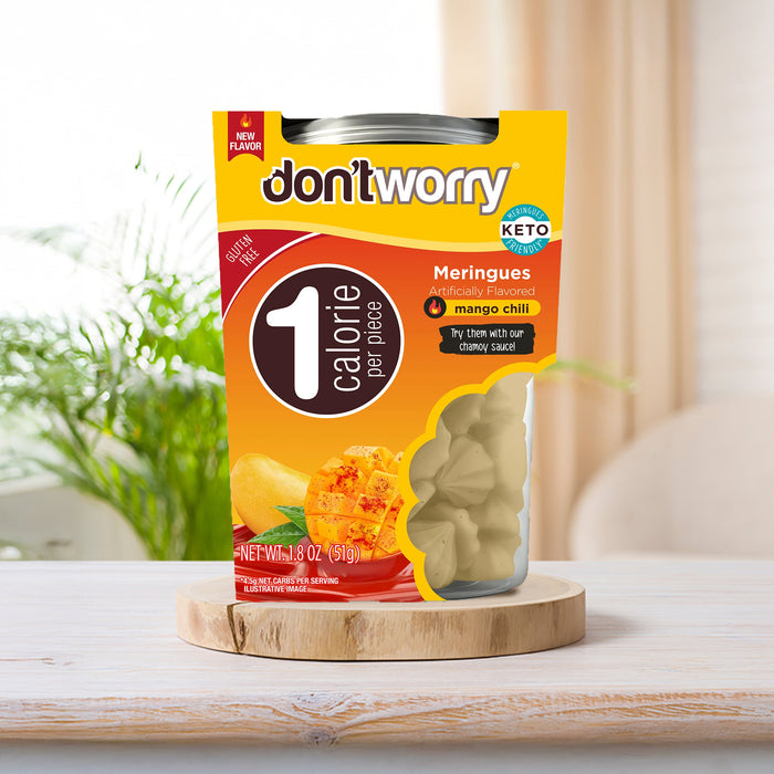 Just 1 Calorie Per Piece – Low Sugar Meringues 4PK – Mango, Watermelon – Sweet & Spicy Flavors