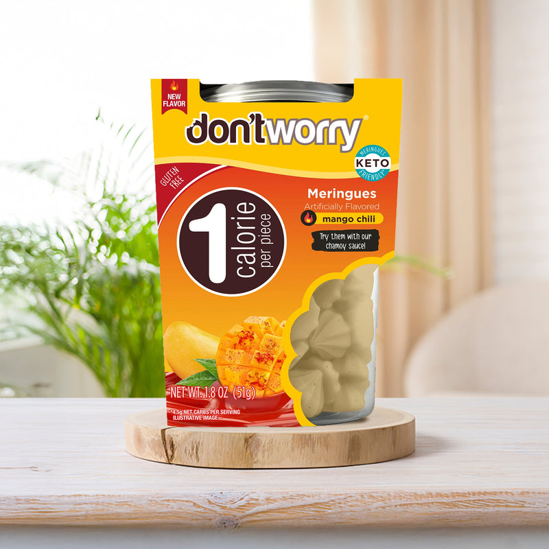 Just 1 Calorie Per Piece – Low Sugar Meringues 4PK – Mango, Watermelon – Sweet & Spicy Flavors