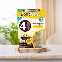 Just 4 Calories Per Meringue – Low Sugar Meringues 4PK – Double Chocolate, Hazelnut, Mint & Passion Fruit – Maximum Indulgence, Minimum Calories