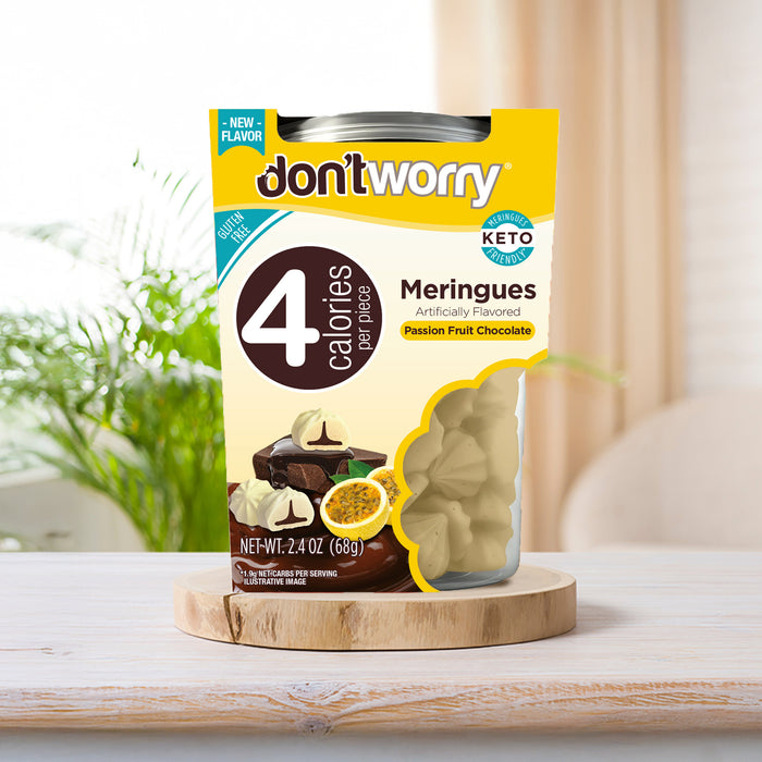 Just 4 Calories Per Meringue – Low Sugar Meringues 4PK – Double Chocolate, Hazelnut, Mint & Passion Fruit – Maximum Indulgence, Minimum Calories
