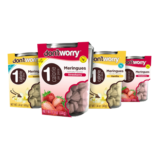 4 Pack Meringue Strawberry and Vanilla 1.4 oz