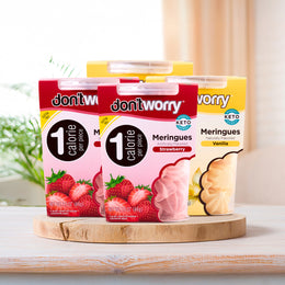 4 Pack Meringue Strawberry and Vanilla 1.4 oz