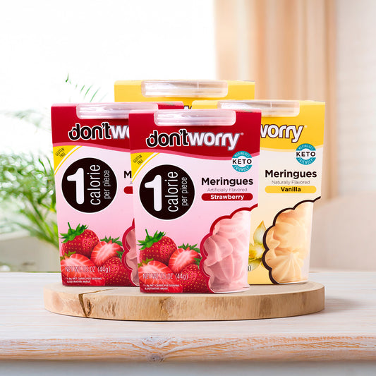 4 Pack Meringue Strawberry and Vanilla 1.4 oz