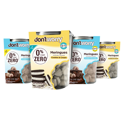 0 Sugar Meringues 4PK ZERO – Cookies & Cream, Chocolate – Keto-Friendly & Guilt-Free
