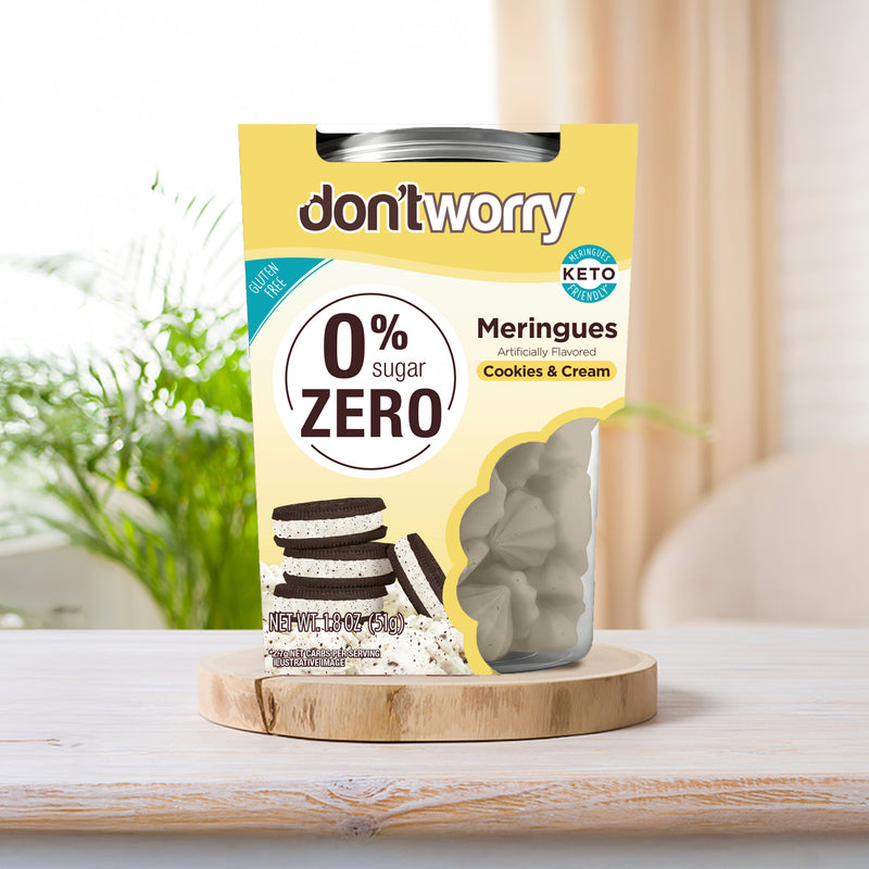 0 Sugar Meringues 4PK ZERO – Cookies & Cream, Chocolate – Keto-Friendly & Guilt-Free