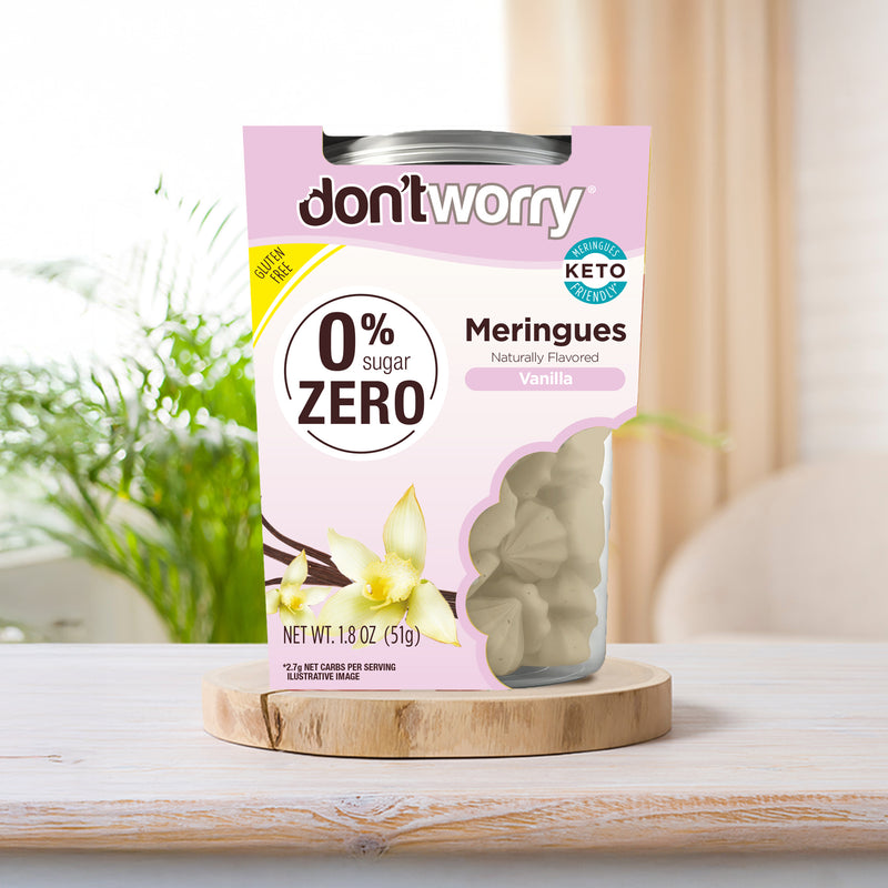 0 Sugar Meringues 4PK ZERO – Cookies & Cream, Vanilla, Chocolate, Hazelnut – Keto-Friendly & Guilt-Free