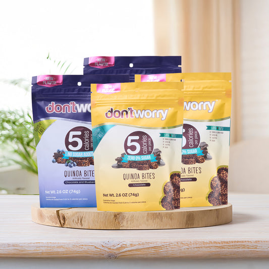 4 pack Quinoa Bites - 2 Blue Berry + 2 Chocolate