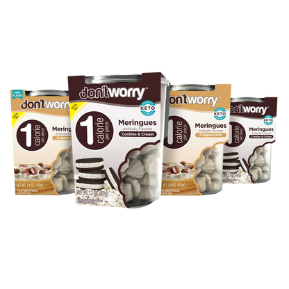 4 Pack Meringue Capuccino, Cookies & Cream