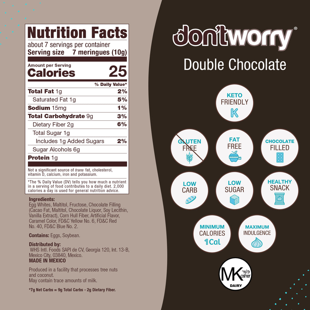 4 Pack Meringue Chocolate Filled 2.4 oz