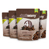4 pack Quinoa Bites Chocolate Flavor Super Food (2.6 oz per bag)
