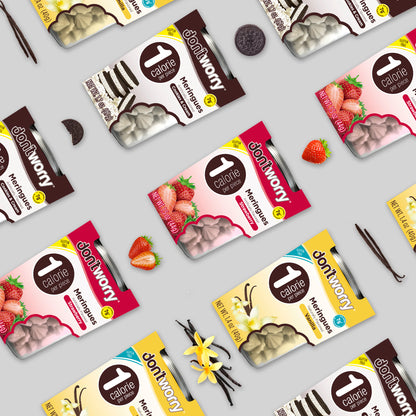 6 Pack Meringue Cookies & Cream Flavor 1.7 oz